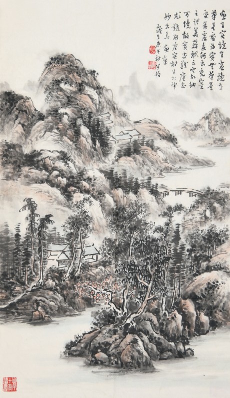 李秋水 山水單片 70*40cm