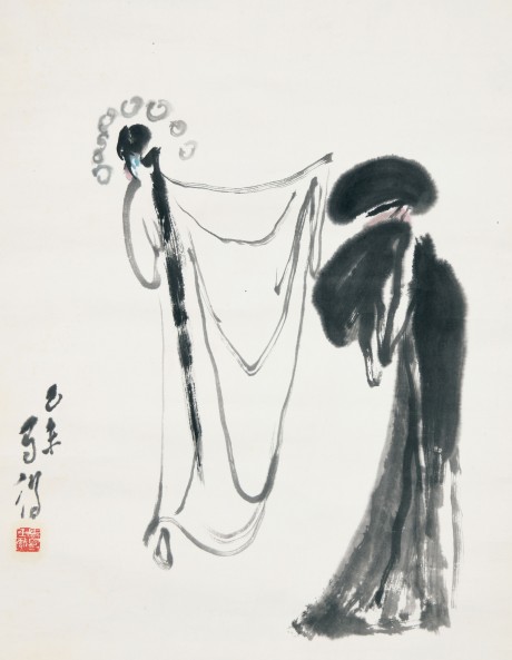 高馬得  人物鏡片 54*42cm