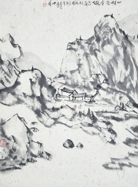 葛國良 山水單片 60*44cm