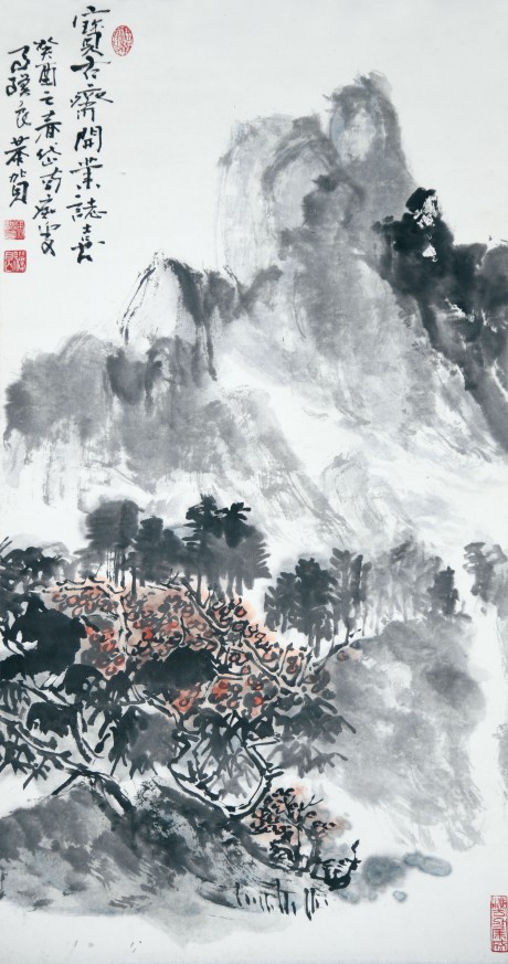 馬驥良  山水立軸 87×45CM