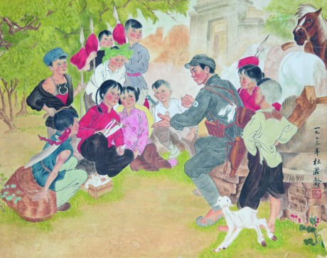 杜滋齡  人物鏡片 83×66CM