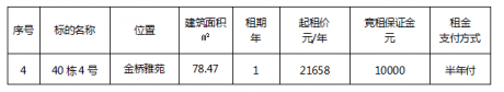 金橋雅苑40棟4號(hào)（二次）